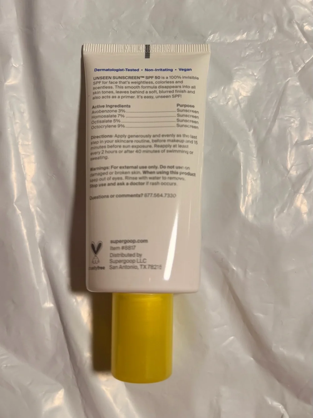 Supergoop Unseen Sunscreen Spf 50